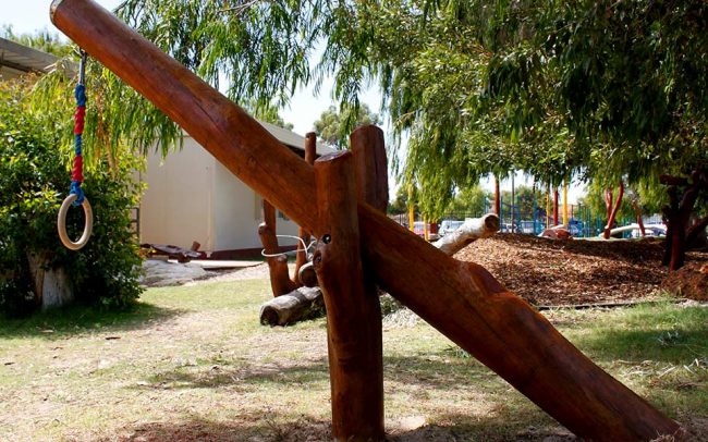 Endeavour Schools Kindergarten Nature Based Playground Perth WA Swing