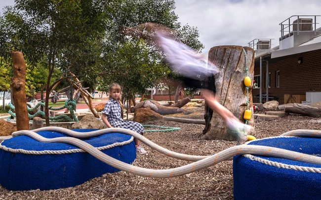 Freshwater Bay Primary School Claremont Nature Based Playground Sustainable Recycled Materials