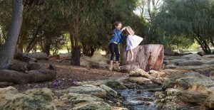 Russell Brown Adventure Park Nature Based Playground Mosman Park Perth WA Water Play Stream